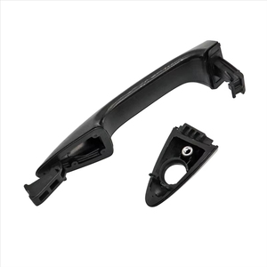 Left Front Exterior Door Handle - Fits 04-06 Dodge Verna & 00-05 Hyundai Accent Driver Side (Black, Part Z80231601G)