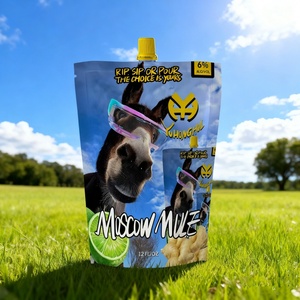 กระเป๋าใส่น้ำซุปแบบสแตนด์อัพ355มล. ใส่ผลไม้ลิ้นจี่มะนาวผสมกลิ่นมะม่วงรสผลไม้3.5% ไม่มีฉลากส่วนตัวสำหรับเครื่องดื่มแบบยาว - Product Image 5