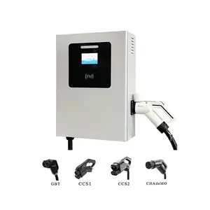 20Kw Wall-mounted Charging Stations IP54 Electric Car charger DC 30Kw EV Charger with GBT gun Cable