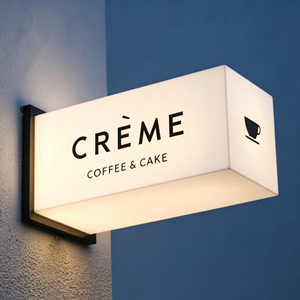 Acrylic frame wall mount Monochrome 3000 lumens Weatherproof for illuminated signs Rectangular LED <b>light</b> <b>box</b> - Product Image 1