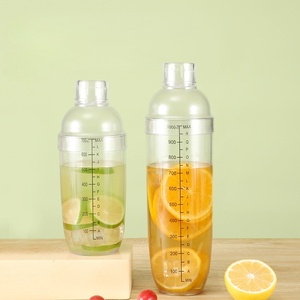 바 호텔 홈 레스토랑 사용 현대 투명 플라스틱 친환경 칵테일 셰이커 세트 250ml/350ml/550ml/750ml - Product Image 2