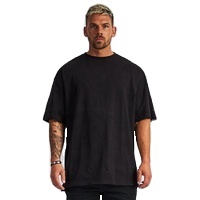 Nuevo diseño Playeras De Hombre Calidad Algodón Loose Fit <span class=keywords><strong>Little</strong></span> Drop Shoulder Blank Camiseta de gran tamaño para hombre - Product Image 2
