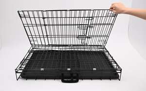 Nouveauté <span class=keywords><strong>Cage</strong></span> pliable en treillis métallique pour animaux de compagnie pour votre ami à fourrure Produits pour animaux de compagnie - Product Image 3