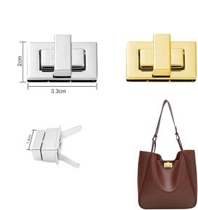 女性用バッグハードウェアアクセサリーツイストロックバックルアンティーク修理バッグ交換用ハードウェアバックルDIY手作りバッグメタル - Product Image 2