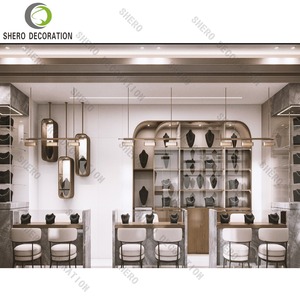 Comptoirs de présentation de bijoux sur mesure avec design gratuit, vitrine à bijoux en or, solution de rénovation pour magasin de diamants et bijouterie - Product Image 1
