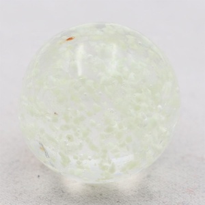 14mm bagliore di ciottoli rotondi nel buio giocattoli palline fatte a mano chiaro <span class=keywords><strong>trasparente</strong></span> marmi di vetro luminoso