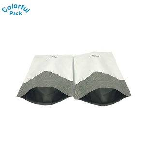 Eco amigable de impresión <span class=keywords><strong>mate</strong></span> de papel de aluminio bolsa de bolsas <span class=keywords><strong>con</strong></span> cierre de cremallera superior para el té. - Product Image 6