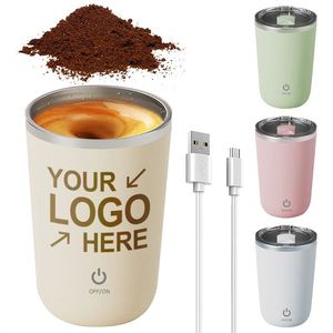 Wholesale 304 Stainless Steel Automatic Lazy Coffee Mixing Cup Custom Logo Magnetic Waterproof Mute Electric Milk Tumbler Cup - Product Image 1