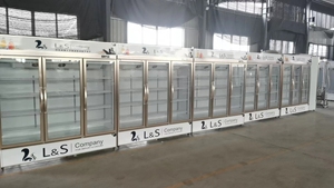 Réfrigérateur de bière d'affichage de portes en verre commerciales de trois 1000L, réfrigérateur, refroidisseur de boisson, congélateur de légume, <span class=keywords><strong>deepfreeze</strong></span> de viande - Product Image 4