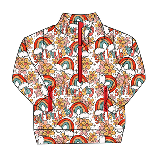 Chaquetas de Estilo Pullover para Niños <span class=keywords><strong>y</strong></span> Niñas, Diseño Personalizado, Cuello con <span class=keywords><strong>Media</strong></span> Cremallera <span class=keywords><strong>y</strong></span> Bolsillos con Cremallera, Ropa Exterior Moderna para Niños Pequeños - Product Image 3