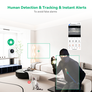 Caméras de surveillance réseau sans fil audio bidirectionnelles, caméras intelligentes de sécurité domestique, vidéosurveillance, caméra Tuya - Product Image 4