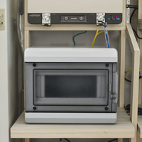 Boîte de distribution électrique extérieure KEYSTONE IP65 ABS+PC HT-18 voies avec disjoncteur MCB