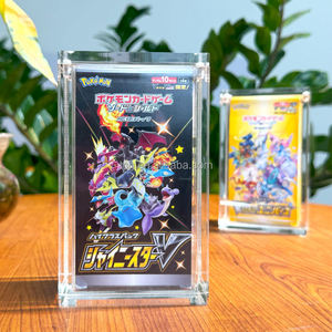 TCG Usine En Gros Acrylique Transparent Magnétique <span class=keywords><strong>Pokemon</strong></span> GO Japonais <span class=keywords><strong>Booster</strong></span> Boîte Petite Version Protecteur Vitrine pour S10B - Product Image 3