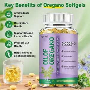 Cápsulas Blandas de Orégano y Aceite de Semillas Negras para Adultos OEM/ODM, Apoyo a la Salud Digestiva y Ósea, Bajo en Azúcar y Carbohidratos, Empaque Personalizado - Product Image 5