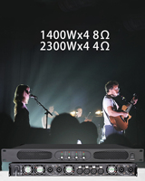 GAP-DP4140 yüksek performans 4*1500W dijital amplifikatör 4 kanal ses güç amplifikatörleri yüksek güç Karaoke güç DJ sahne