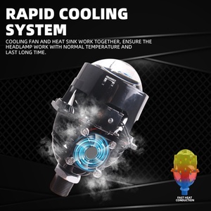 โปรเจคเตอร์เลนส์คู่ Sanvi S63 ขนาด 2.5 นิ้ว สำหรับไฟหน้ารถยนต์ ไฟ LED คู่ แสงสูง-ต่ำ ไฟหน้า LED สปอตไลท์สำหรับรถยนต์ - Product Image 4