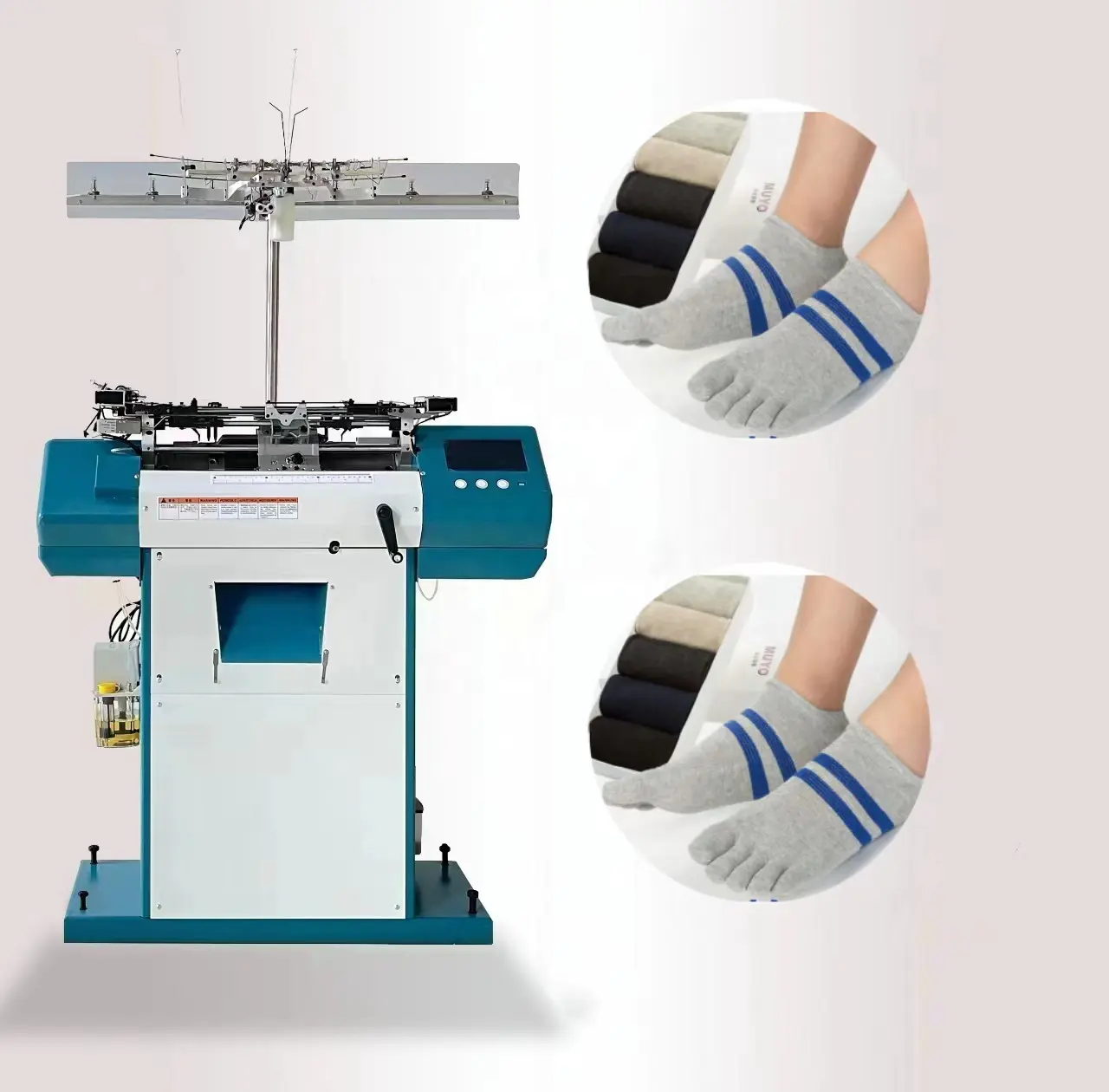 13G cheap price automatic sock knitting making machine Five finger sock machine integrated molding machine