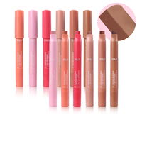 Pensil Bibir Tahan Lama, Lip Balm Pelembap Bernutrisi 2 in 1 Multifungsi, Pewarna Bibir Dua Warna