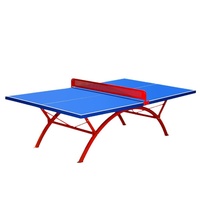 Table de Tennis de Table Professionnelle en Gros pour Usine, Bord Large, Nouvelle Norme Nationale, Adaptée à l'Utilisation en Extérieur, Construction en Résine SMC, 760mm
