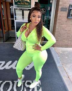 高品質ジップアップパーカー上下セット レディース スポーツウェア - Product Image 5