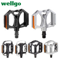 WELLGO Matériau léger en alliage d'aluminium antidérapant bonne résistance pédale de montagne de route de haute qualité pédales VTT Wellgo vélo