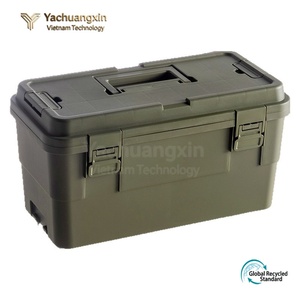 Customizable Logo Multifunctional Outdoor <b>Camping</b> Double Tier Glossy Finish Food-Safe Sit-Down Foldable PP <b>Storage</b> <b>Box</b> for Car - Product Image 5