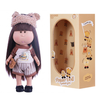 24CM Kawaii Mollige Vinyl-Puppe 3 Sets Sommer- & Alltags-Outfits Strand Café Zuhause Freizeitpuppenkleidung Sammlerstück Geschenk für Mädchen