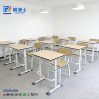 Fournisseurs de mobilier scolaire pour enseignants, vente en gros de bureaux et chaises d'étude à un seul piétement en bois multicouche pour adultes à domicile