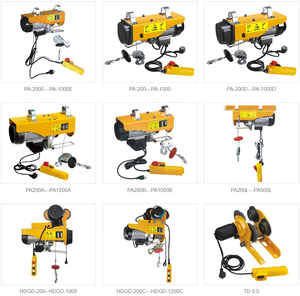 Palans électriques à câble micro 400-800 kg avec câble métallique de 12 mètres, légers, pour levage en construction - Product Image 5