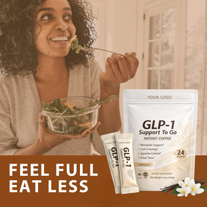 Soutien Naturel GLP-1 : Poudre de Café Instantané Go, Soutien Métabolique, Contrôle de l'Appétit, Saveur <span class=keywords><strong>Vanille</strong></span>, Sans Produits Laitiers, Faible Teneur en Sucre, GMP, Pour Adultes - Product Image 4
