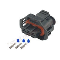 Connecteur de capteur de pression d'huile automobile à 3 broches en laiton noir, adaptateur, bornes de câbles 12V 3A Mâle/Femelle Gratuit