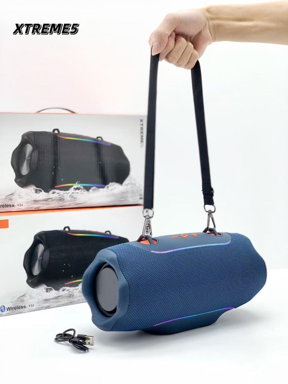 Shoulder Strap Portable Wireless Drum for V5.3 Speaker High Power Deep Bass FM Radio RGB LED Voice Control Custom Logo OEM · image 6