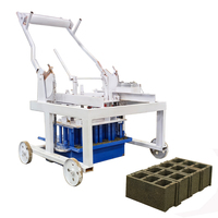 Machine à fabriquer des briques emboîtables KAIDONG Motor QTM4-40D 380V 800KG, matériel de construction pour travaux d'ingénierie