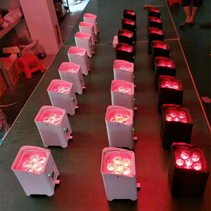 Đèn Par Pin Không Dây 6X18 Watt RGBWA + UV <span class=keywords><strong>6</strong></span> Trong 1 Đèn <span class=keywords><strong>Led</strong></span> Wifi Không Dây Dùng Pin - Product Image 5