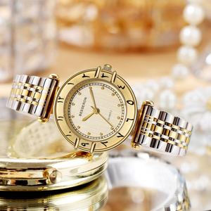 China <b>Watch</b> Factory Fashion Ladies Quartz <b>Watch</b> <b>Arabic</b> Engraved Bezel Hip Hop Customization Women Wristwatch Best Selling - Product Image 5