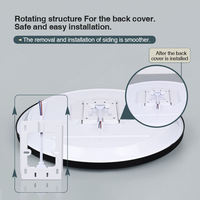 Lámpara de Techo LED Redonda Moderna para Interiores, Diseño Minimalista, Superbrillante, de Superficie, 30W 54W 96W, para Sala de Estar