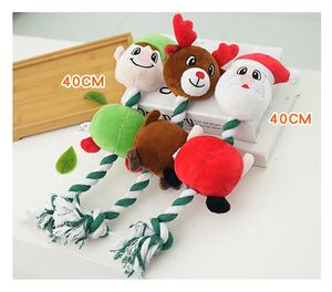 नए पर्यावरण के अनुकूल संत एल्क प्लग कुत्तों और बिल्लियों पालतू जानवरों के लिए रस्सी इंटरैक्टिव क्रिसमस चबाने के खिलौने - Product Image 5