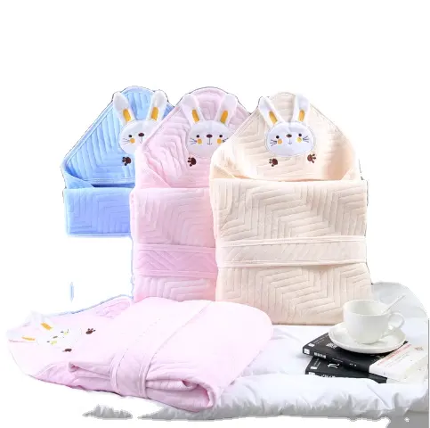 Serviette de bain pour bébé fille et garçon, couette pour nouveau-né avec capuche