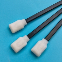 Hisopo de espuma rectangular sin pelusa con mango negro 707 para limpieza de coches, detallado y limpieza de impresoras
