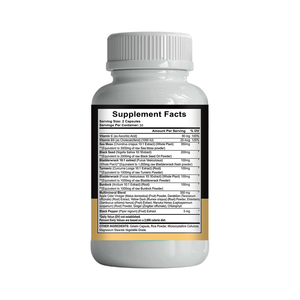 Venta caliente 16-en-1 Cápsula de musgo marino Suplementos a base de hierbas Aceite De Semilla Negra Vejiga Wrack Cúrcuma para hombres y mujeres - Product Image 2