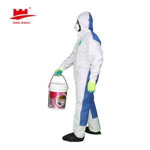 CAT III TYPE 5/6 <strong>Painter</strong> Coverall Spray Waterproof Hazmat Suit Paint Clothing <strong>PPE</strong> Disposable Overall Coverall - Product Image 4