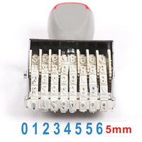Foska bonne qualité 8 chiffres timbre 6mm caoutchouc numéro timbre pour bureau école papeterie multifonction numéro chiffres timbre à encre