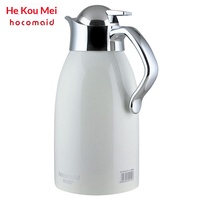 Bouilloire isotherme He Kou Mei en acier inoxydable 304, grande capacité 2L, style européen, avec couvercle, pour bureau, hôtel, restauration, théière, eau