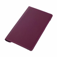 Étui pour tablette en cuir à motif litchi anti-chute à rotation à 360 degrés pour Tab A7 Lite 8,7 pouces T220/T225 en plusieurs couleurs