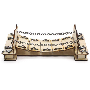 Kit de modelo de puente de cadena de madera para educación científica, juguete de montaje DIY para niños de 4 a 6 años - Product Image 2