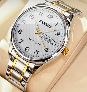 Reloj Mecánico <span class=keywords><strong>de</strong></span> Lujo con Logotipo Personalizado, Acero Inoxidable, Movimiento Automático <span class=keywords><strong>Eta</strong></span> 2836-2, Cristal <span class=keywords><strong>de</strong></span> Zafiro, Esfera Blanca - Product Image 2