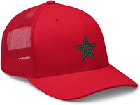 Casquette de baseball personnalisée à 6 panneaux avec drapeau du Maroc, respirante, broderie, unisexe, pour les sports de plein air, la plage, les voyages