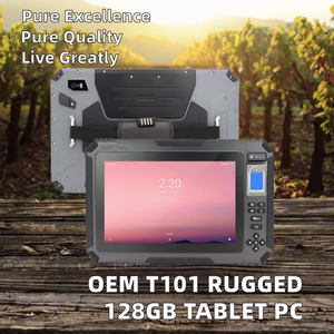 OEM T101 droproof 128GB <span class=keywords><strong>2</strong></span>.0Ghz 1000nits ánh sáng cao và NFC UHF RFID Đầu đọc cố định Android 1D Máy Quét Mã Vạch gồ ghề Tablet PC - Product Image 3
