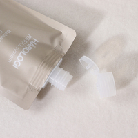Pochette souple personnalisée mate de 30/50/100 ml avec bec verseur, idéale pour le voyage, pour emballer les liquides (lotion/shampoing)