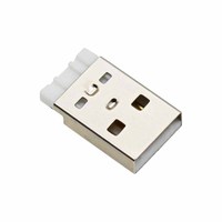 Conector USB 2.0 Tipo A Macho de 4 Pines con Contactos de Cobre, 1.5A/30V, Montaje de Terminal para Soldar, Cuerpo Corto para Cables de Datos